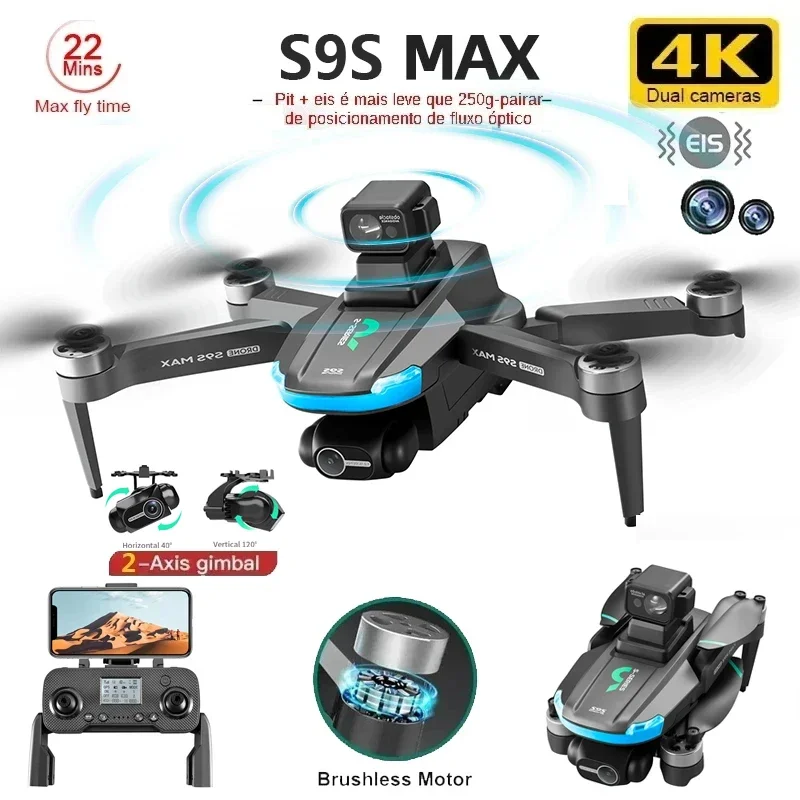 Drone MINI S9S MAX Baru 4K 2 S - Drone Controller Screen ulasan dan harga